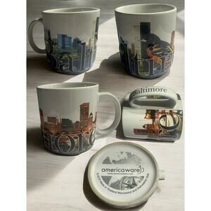 2013 Baltimore MD Cityscape 3D Textured Mug Americaware